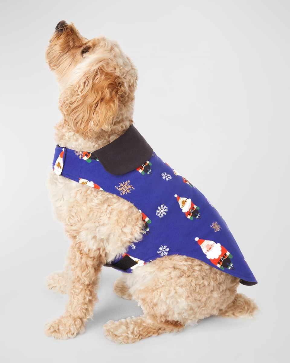 Unisex Lined Santa Claus Dog Pajamas